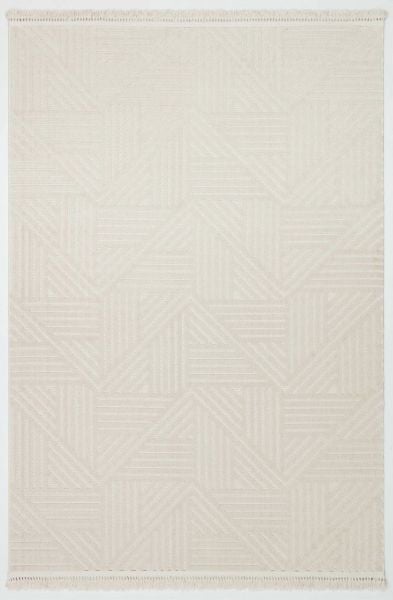 Mabel Serisi Bej Kaymaz Tabanlı Antibakteriyel Makine Halısı TU-5464