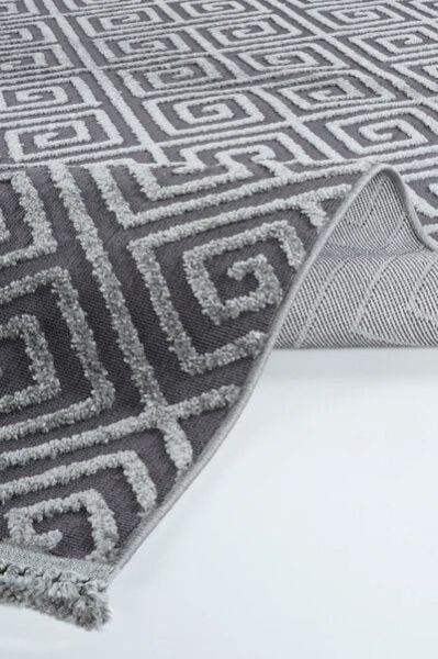 Alessa Serisi Antrasit Renk Dokuma Halı AP-6815