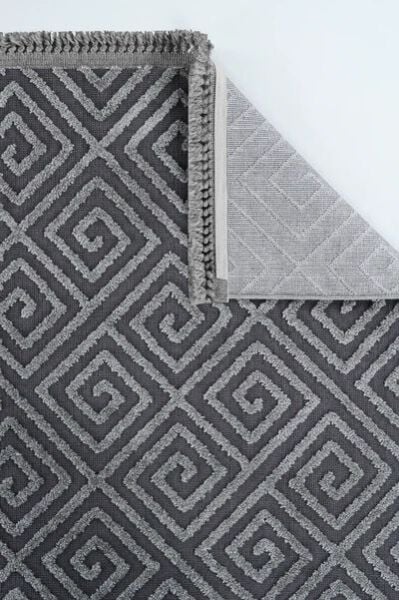 Alessa Serisi Antrasit Renk Dokuma Halı AP-6815