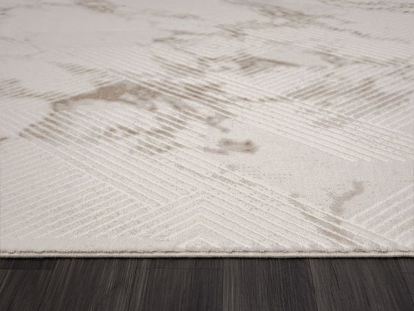 Scala Serisi Triko Akrilik Tozumaz Bej Renk Makine Halısı SC011A