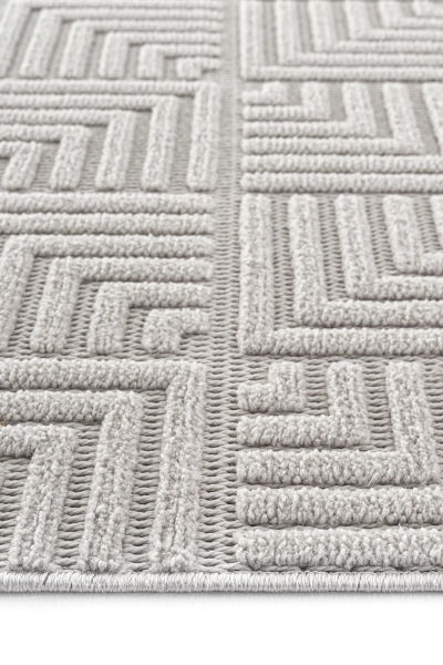 Mabel Serisi Gri Kaymaz Tabanlı Yumuşak Makine Halısı L-5442