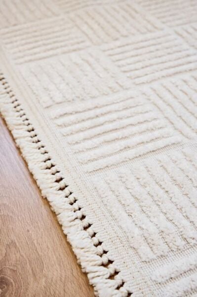 Alessa Serisi Beyaz Renk Dokuma Halı AP-6821