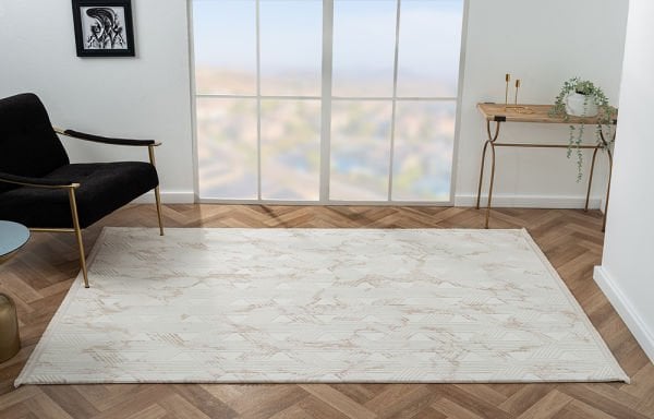 Scala Serisi Triko Akrilik Tozumaz Bej Renk Makine Halısı SC012A