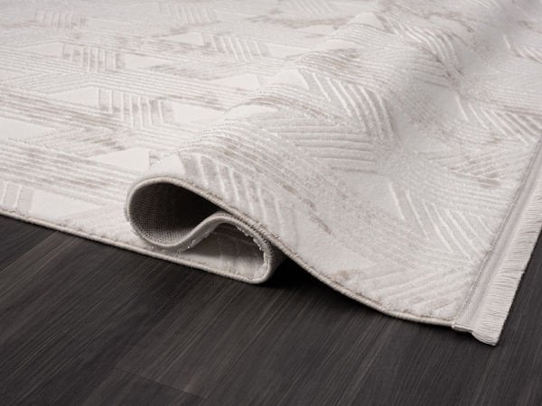 Scala Serisi Triko Akrilik Tozumaz Bej Renk Makine Halısı SC012A