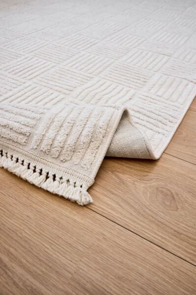 Alessa Serisi Beyaz Renk Dokuma Halı AP-6821