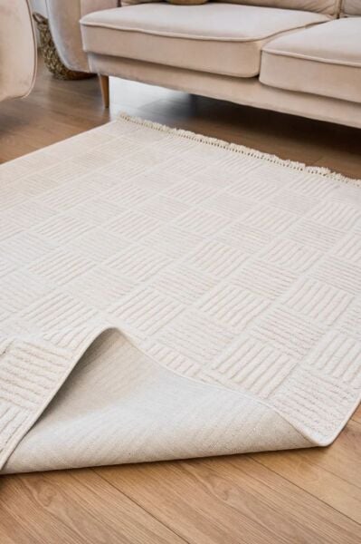 Alessa Serisi Beyaz Renk Dokuma Halı AP-6821