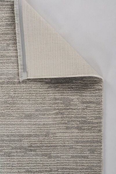 Peru Serisi Gri Renk Yumuşak Dokulu Makine Halısı AP-8423