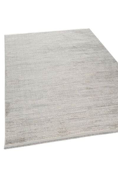 Peru Serisi Gri Renk Yumuşak Dokulu Makine Halısı AP-8423